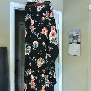 Floral Wraparound Skirt
